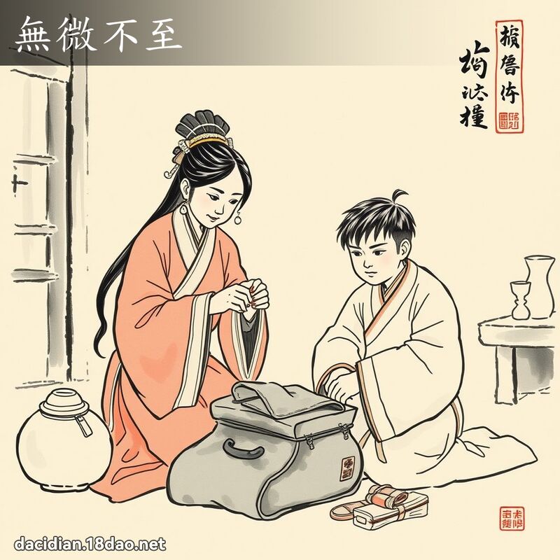 無微不至 配图
