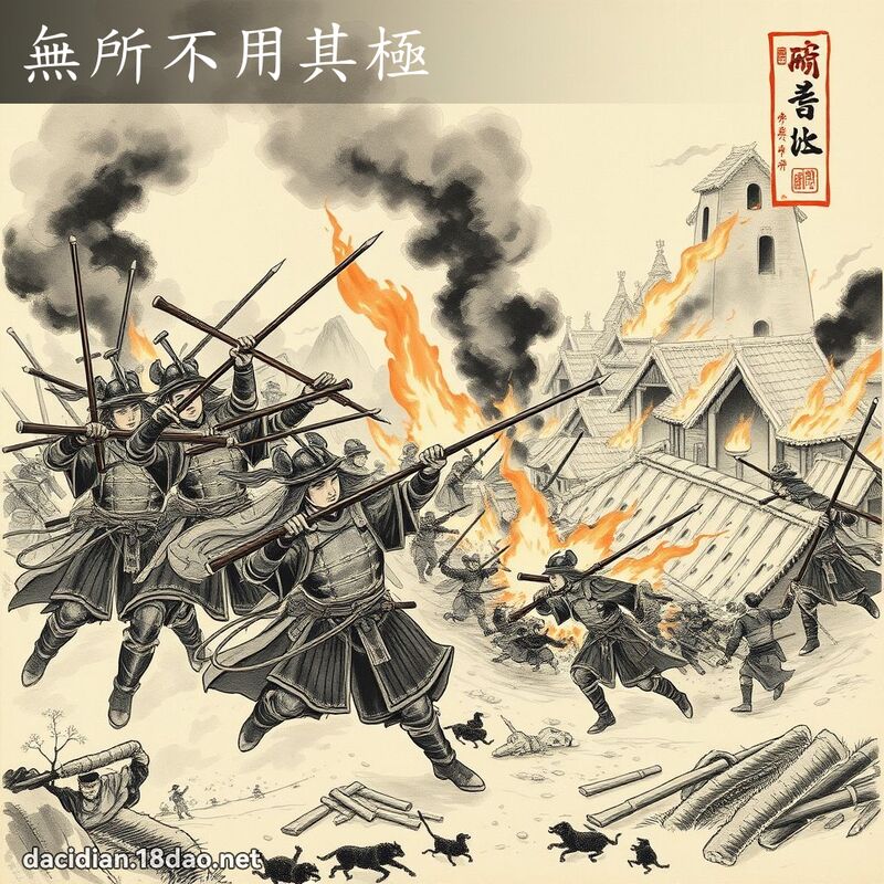 无所不用其极 配图