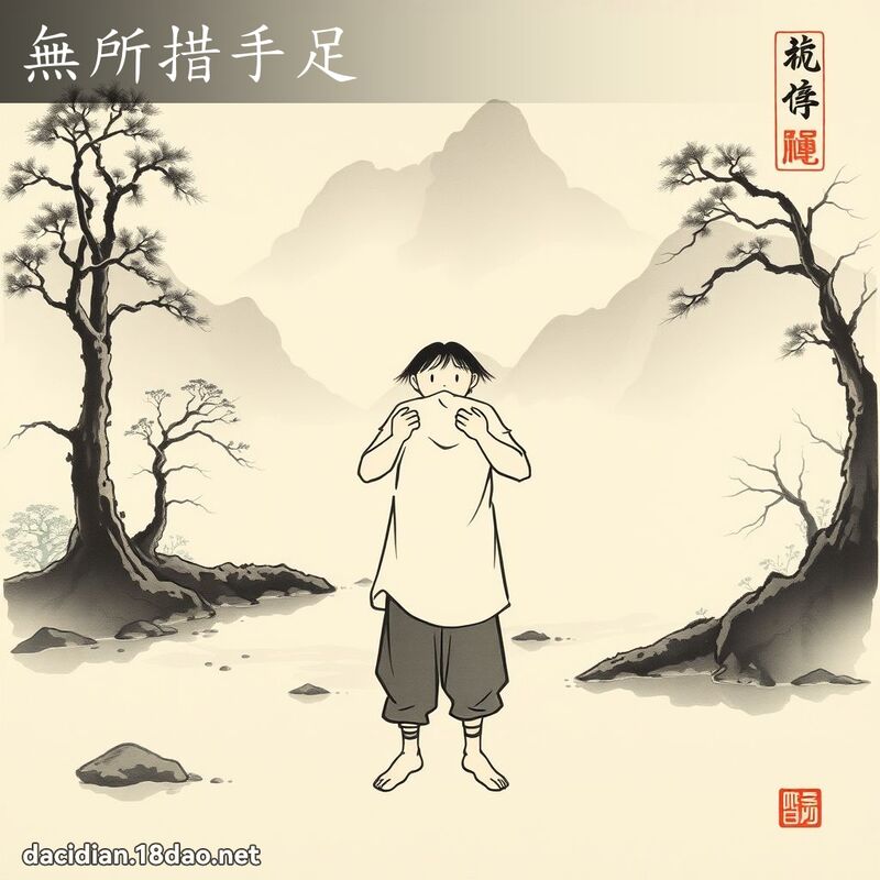 无所措手足 配图