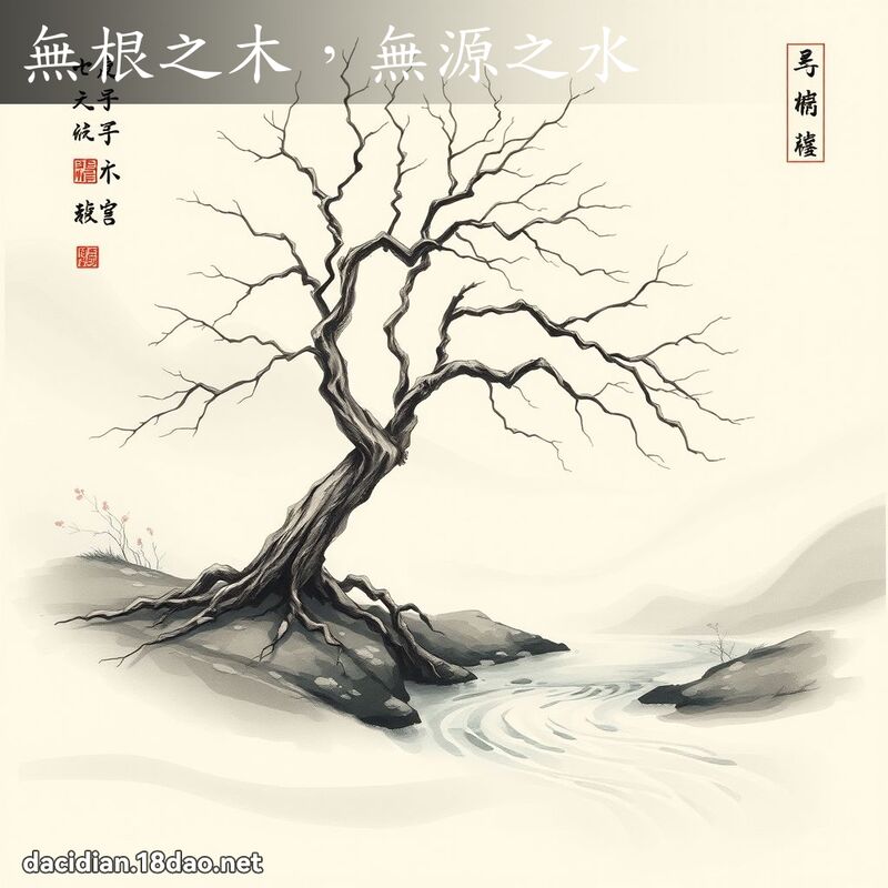 无根之木,无源之水 配图