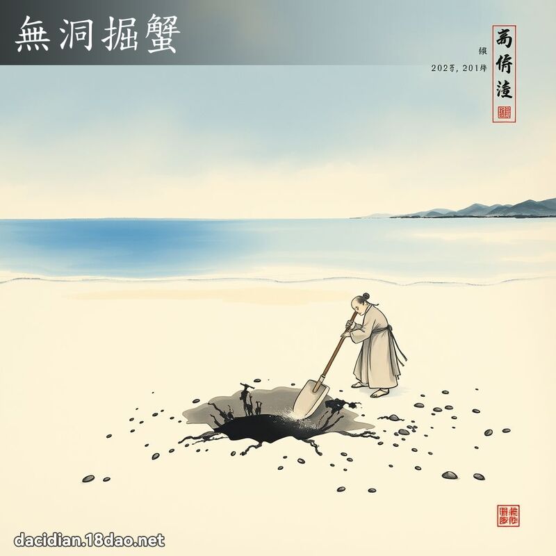 无洞掘蟹 配图