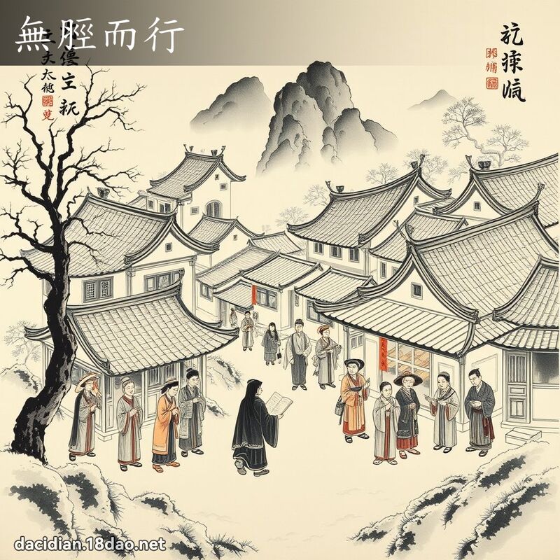 無脛而行 配图