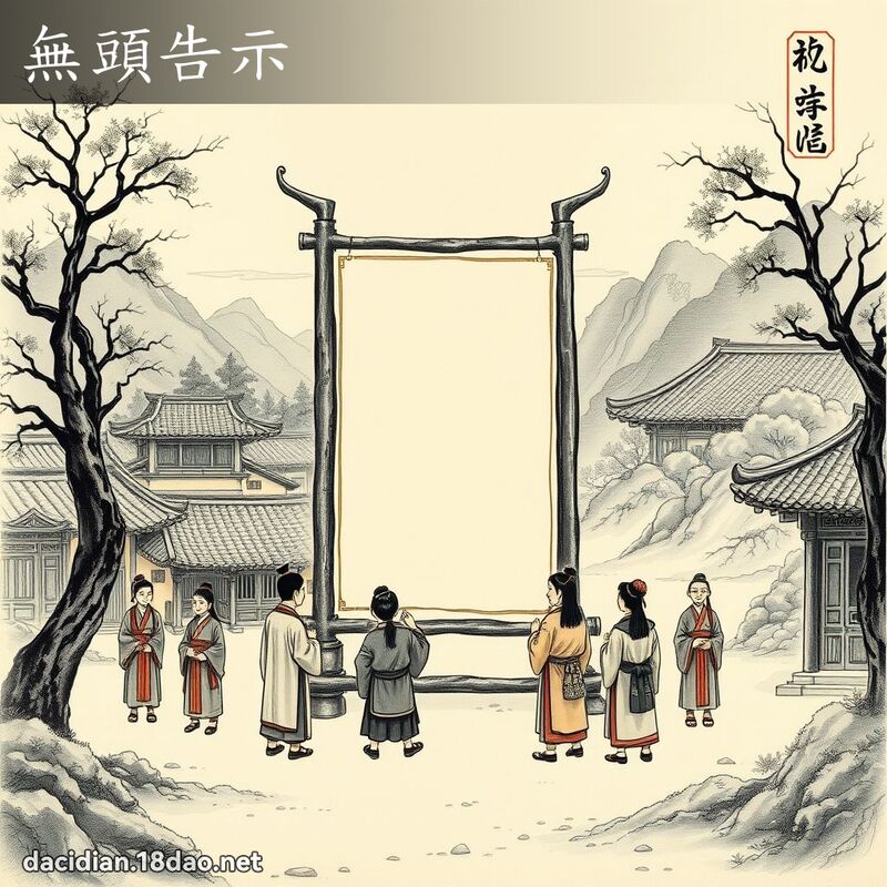 无头告示 配图