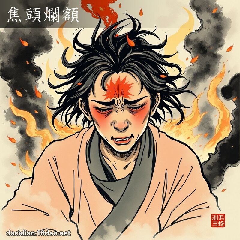 焦头烂额 配图