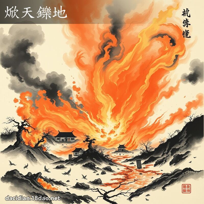 焮天鑠地 配图