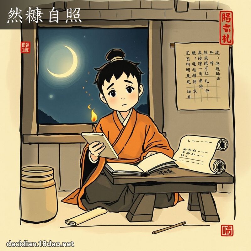 然糠自照 配图