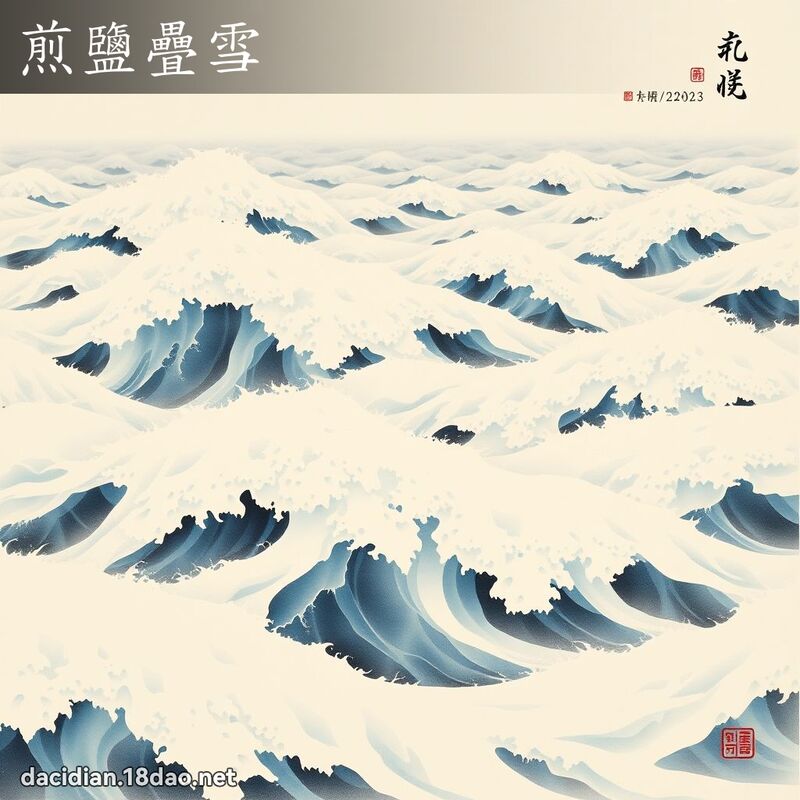 煎盐叠雪 配图