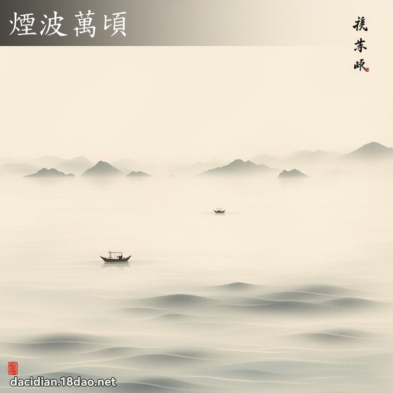 烟波万顷 配图