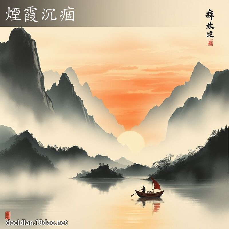 烟霞沉痼 配图