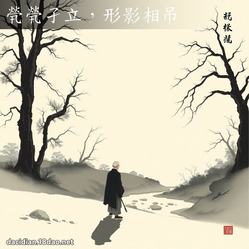 煢煢孑立,形影相吊 配图