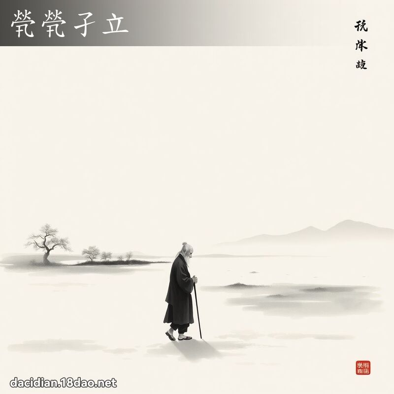 煢煢孑立 配图