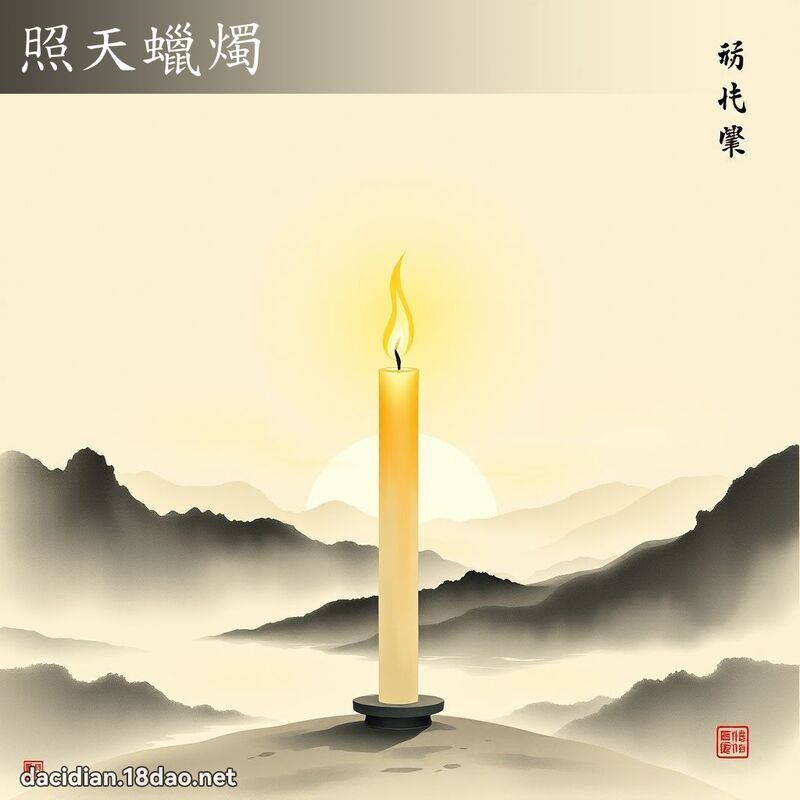 照天蜡烛 配图