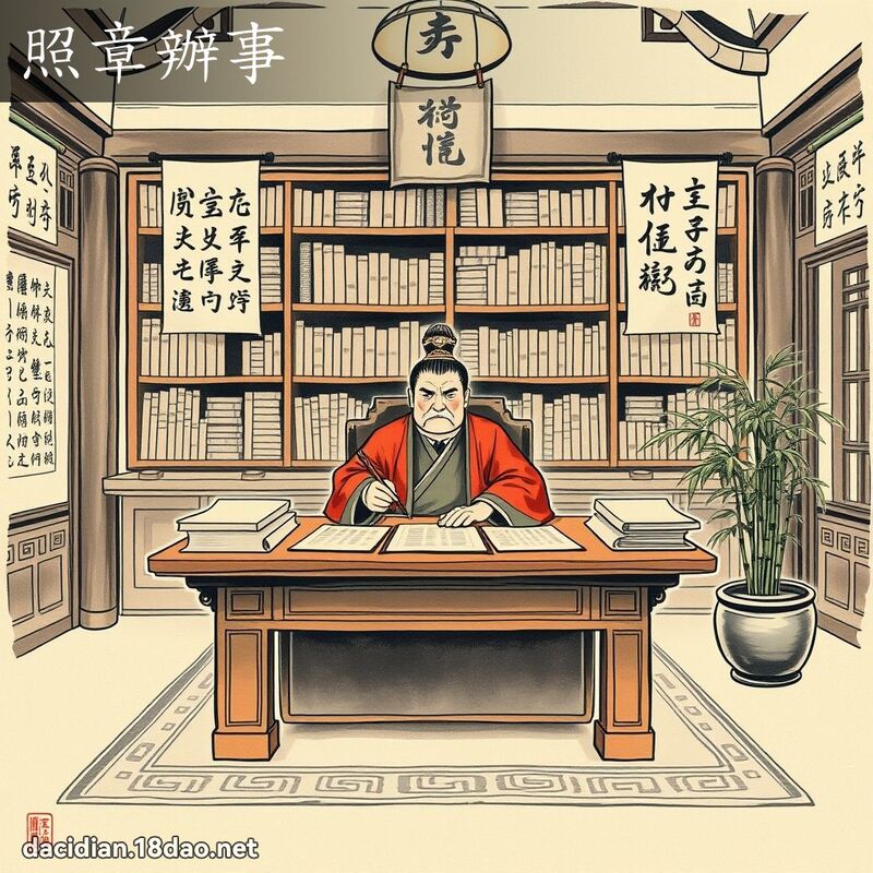 照章办事 配图