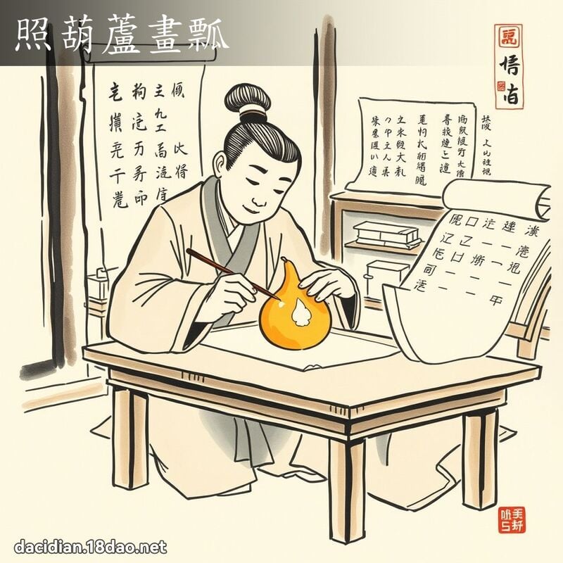 照葫芦画瓢 配图