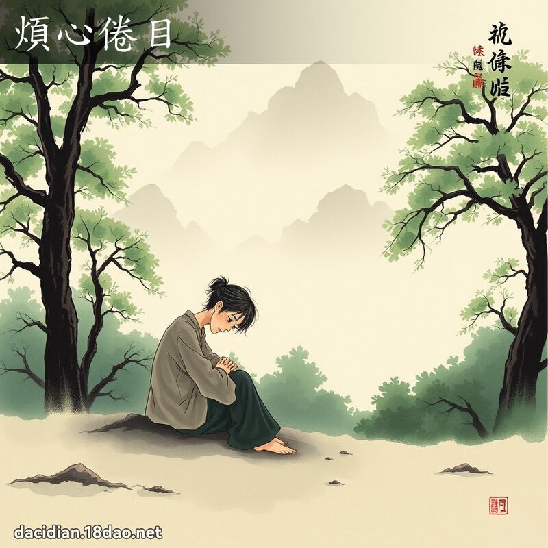 烦心倦目 配图