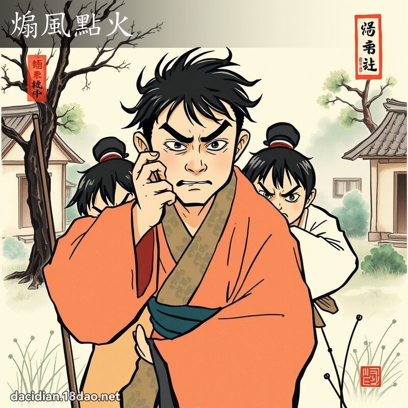 煽风点火 配图