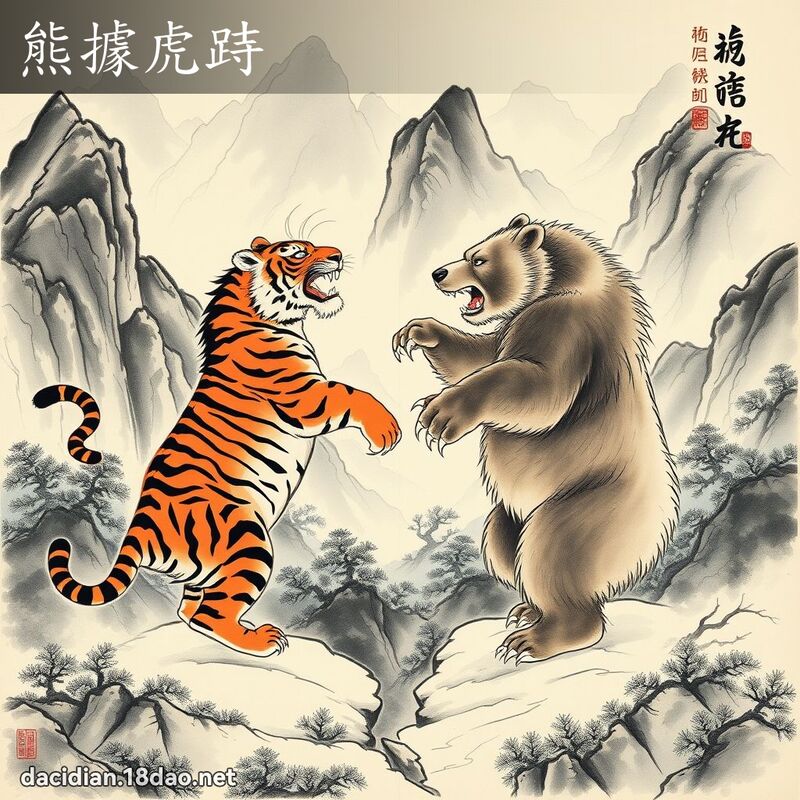熊据虎跱 配图