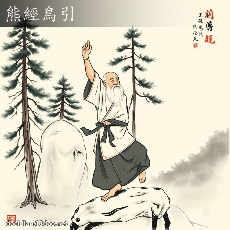 熊经鸟引 配图