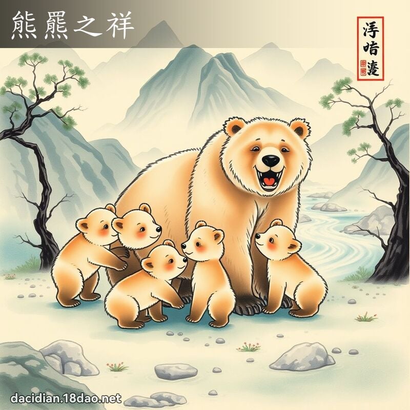 熊羆之祥 配图
