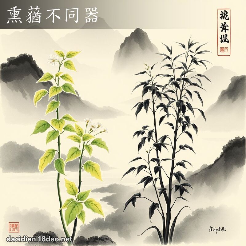 熏蕕不同器 配图