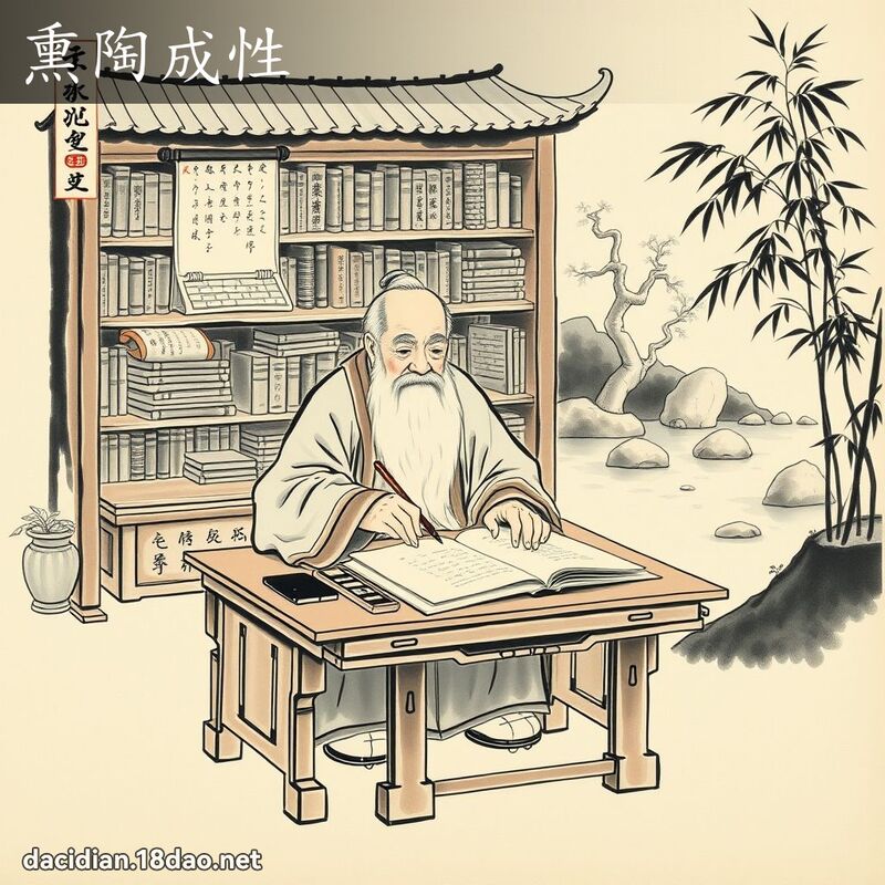 熏陶成性 配图