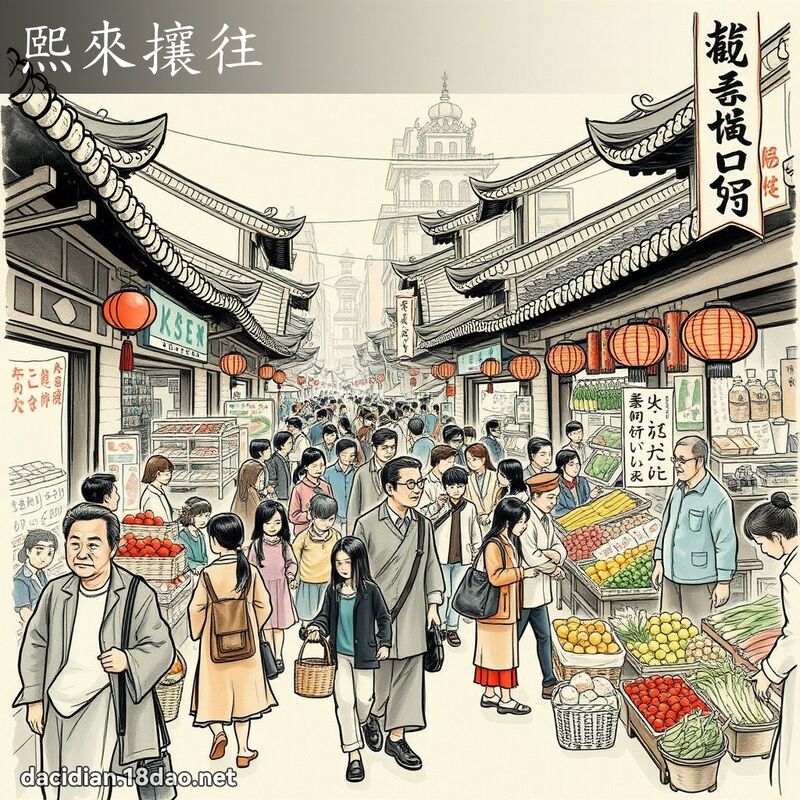 熙来攘往 配图