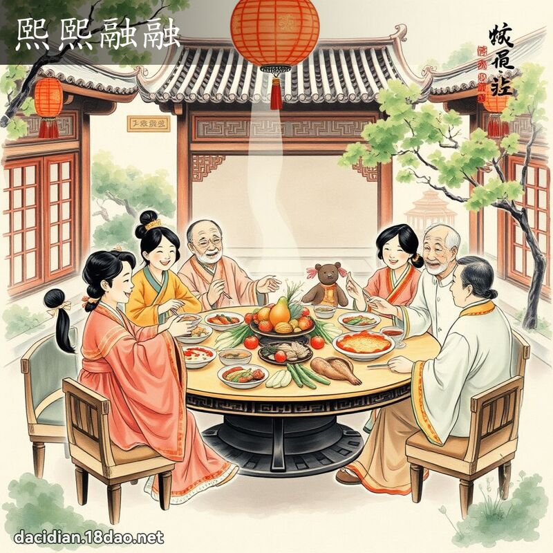 熙熙融融 配图