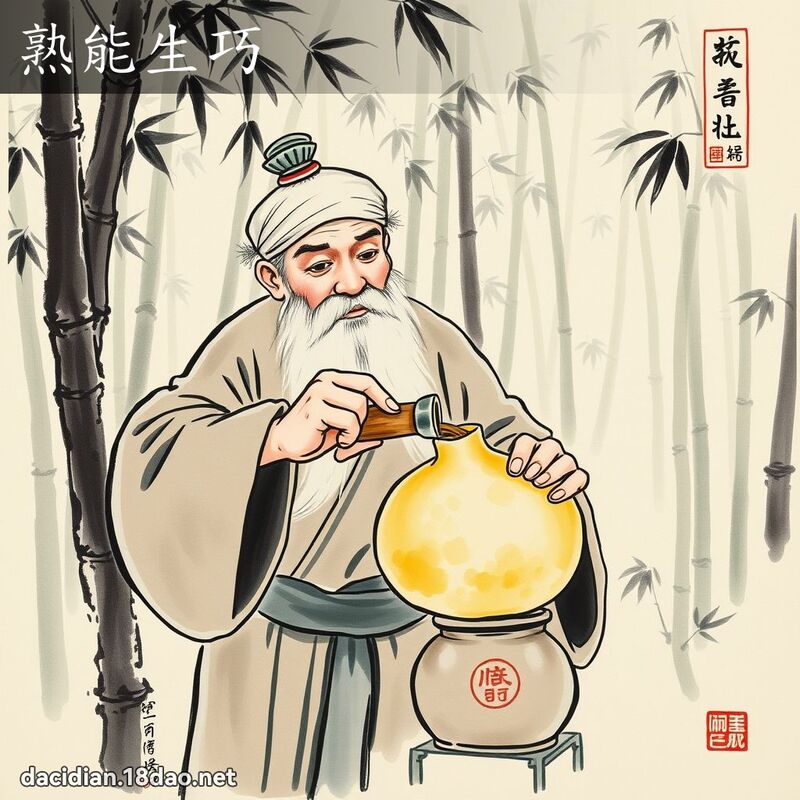 熟能生巧 配图