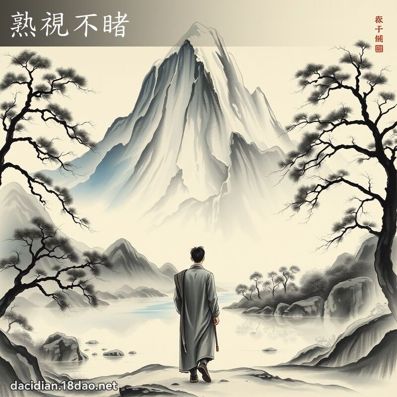 熟视不睹 配图