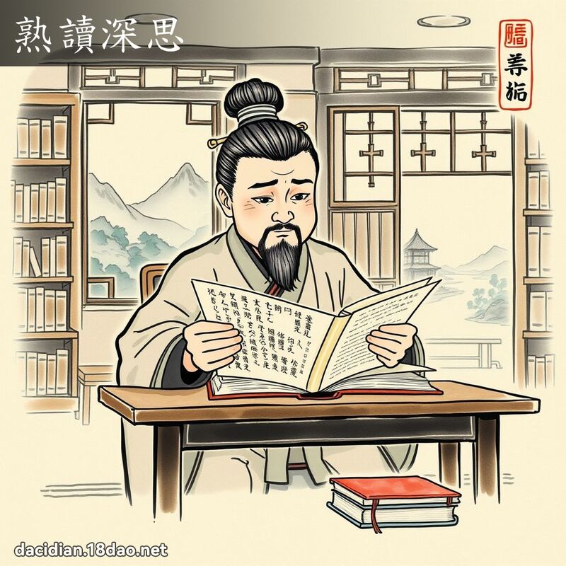 熟读深思 配图