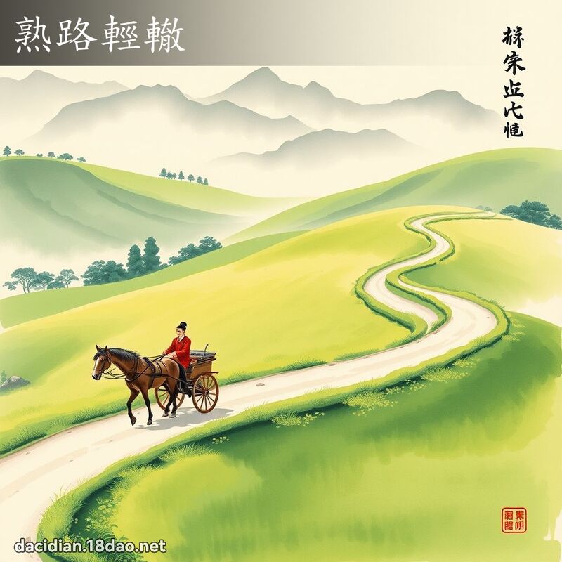 熟路轻辙 配图