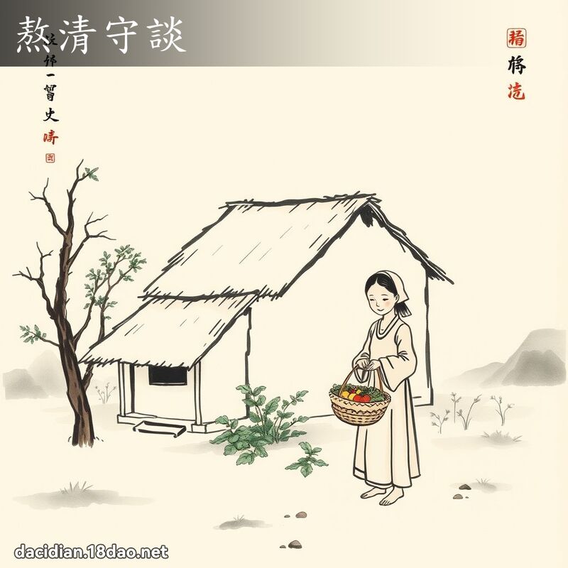 熬清守谈 配图