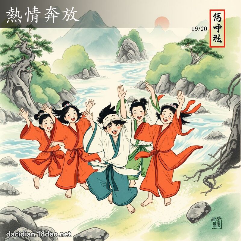 热情奔放 配图