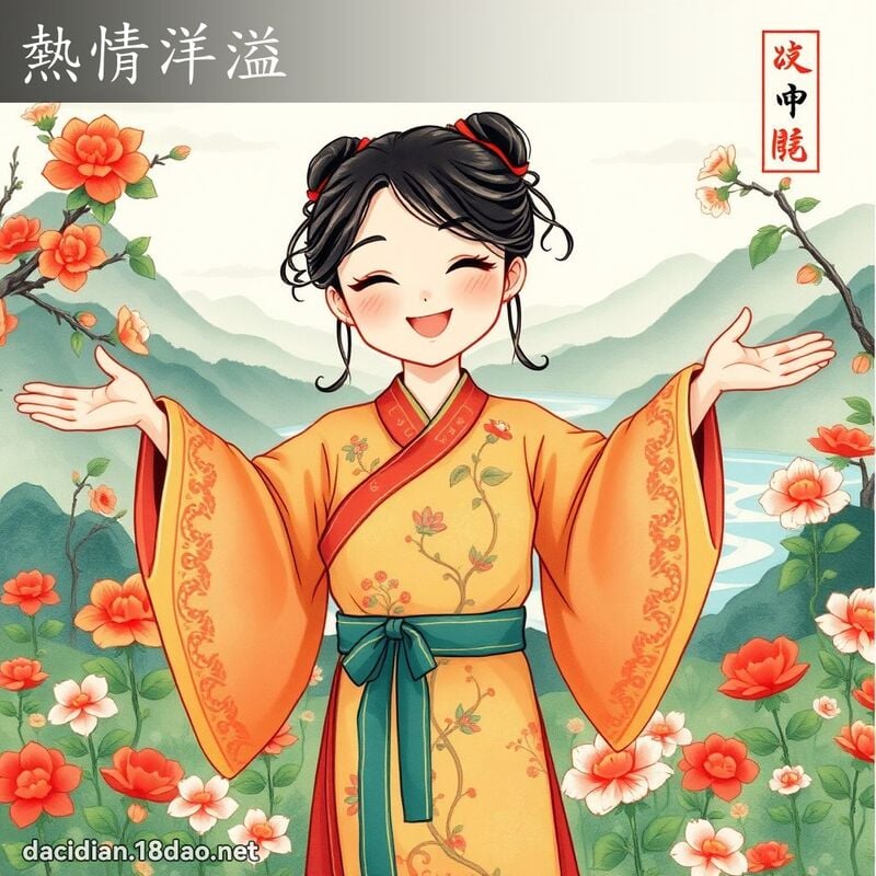 热情洋溢 配图
