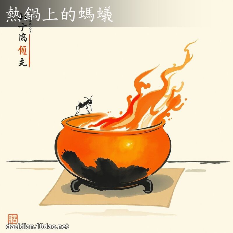 熱鍋上的螞蟻 配图