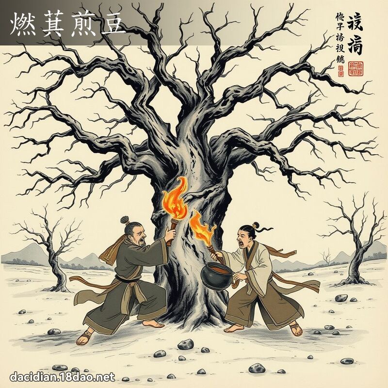 燃萁煎豆 配图