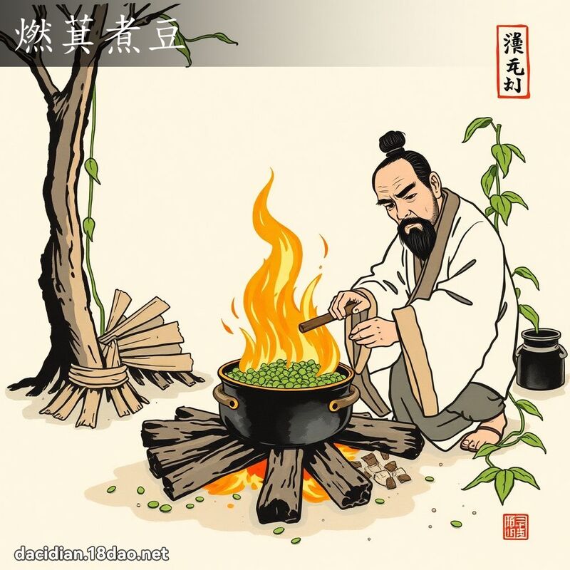 燃萁煮豆 配图