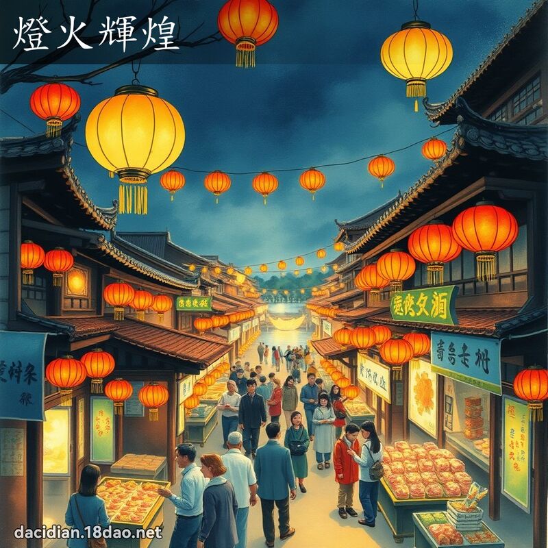 燈火輝煌 配图
