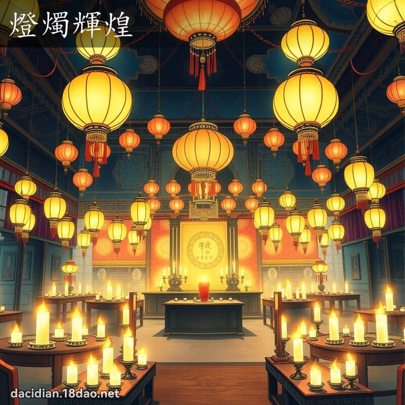 燈燭輝煌 配图