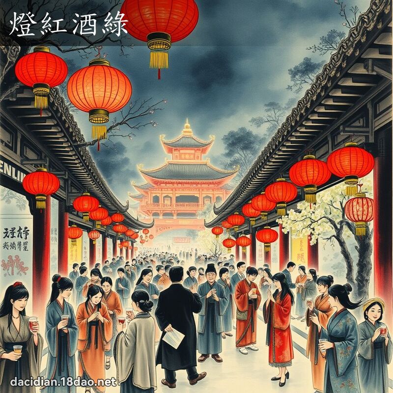 燈紅酒綠 配图