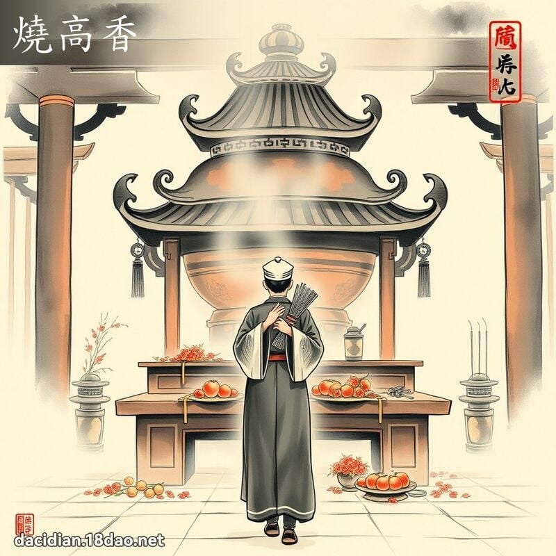 燒高香 配图