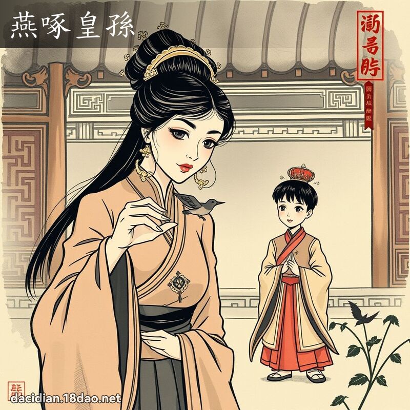 燕啄皇孫 配图