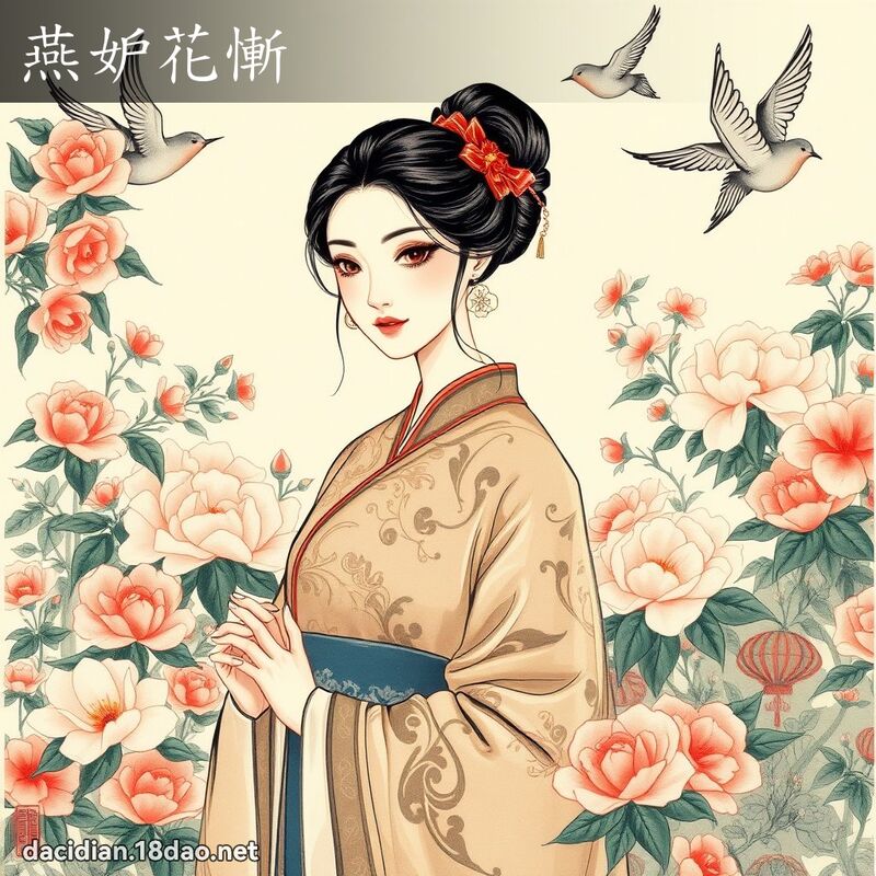 燕妒花慚 配图