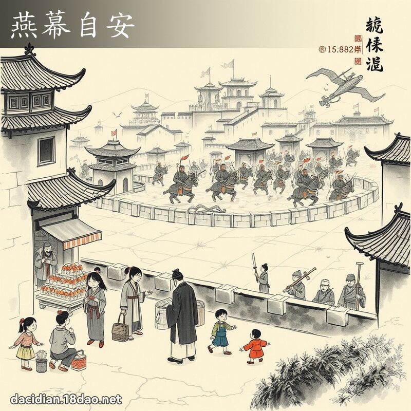 燕幕自安 配图