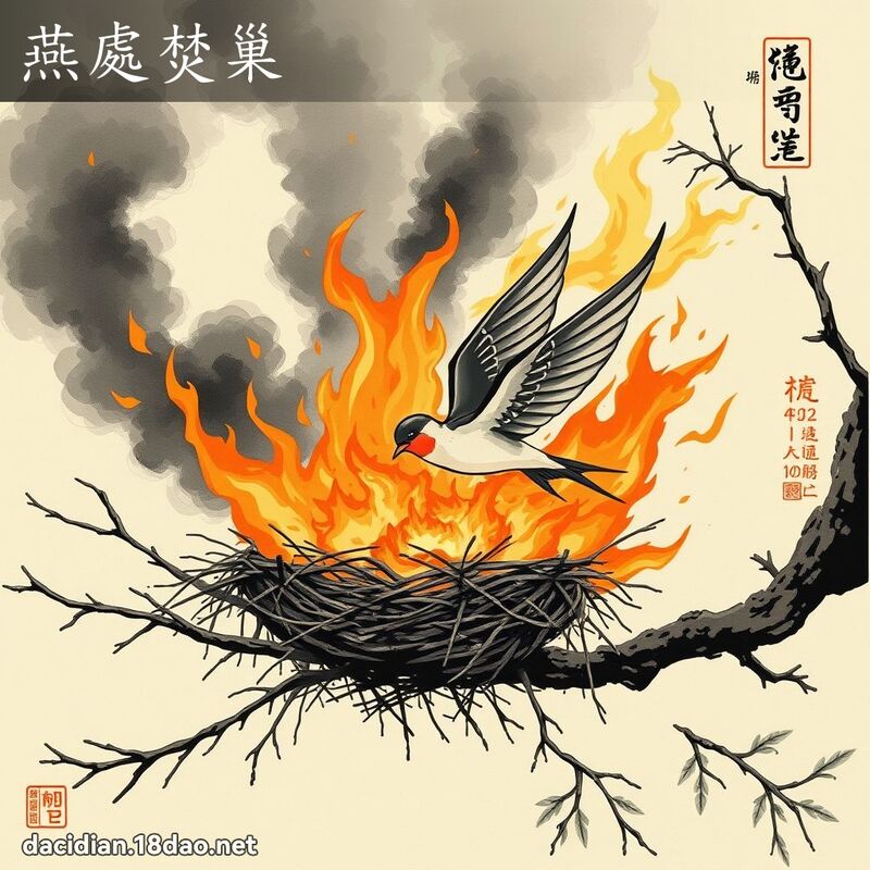 燕處焚巢 配图