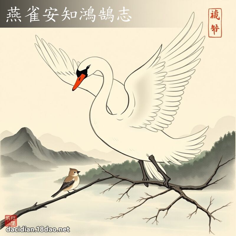 燕雀安知鴻鵠志 配图
