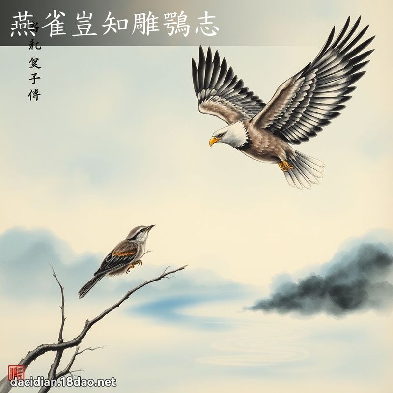 燕雀豈知雕鶚志 配图