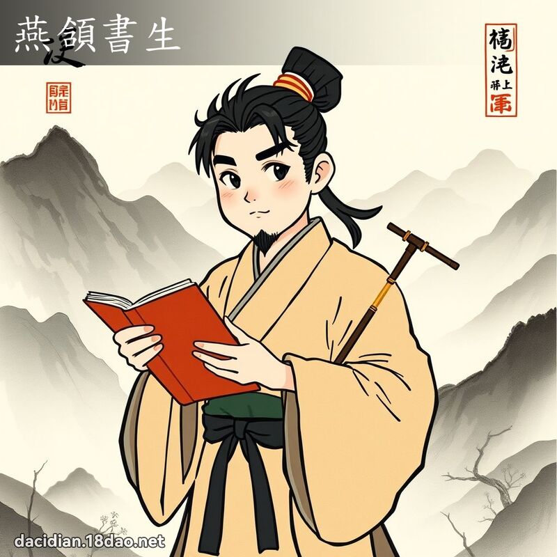 燕頷书生 配图