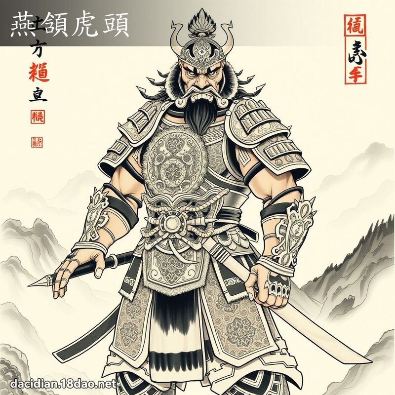 燕頷虎头 配图