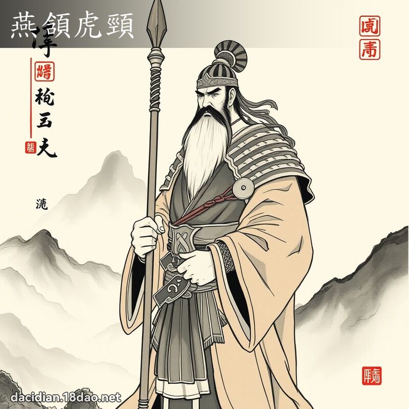燕頷虎颈 配图